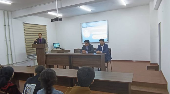 Тибки накшаи тасдикнамудаи факултети механикаю математика махфили “Барномасозони чавон”дар хобгохи донишгох миёни донишчуён аз тарафи кафедраи информатикаи факултети механикаю математика бо иштироки н.и.п., дотсент Тагоев Ш.Х. ва омузгорони кафедра Ризоев С, муовини декан оид ба тарбия Каримов У, Раиси созмони чавонон Давлатов Д баргузор гардид.