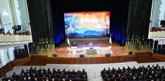 Выступление на встрече с деятелями науки и образования страны